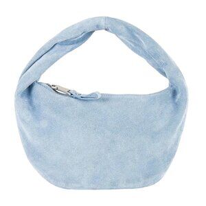 Flattered Alva Mini Bag in Suede Blue New Womens Handbag Clutch Purse